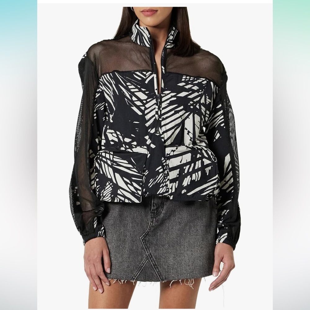 NWT The Drop Printed Parachute Cargo Anorak